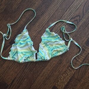 L*Space Striped Bikini- Green and Yellow